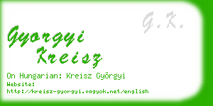 gyorgyi kreisz business card